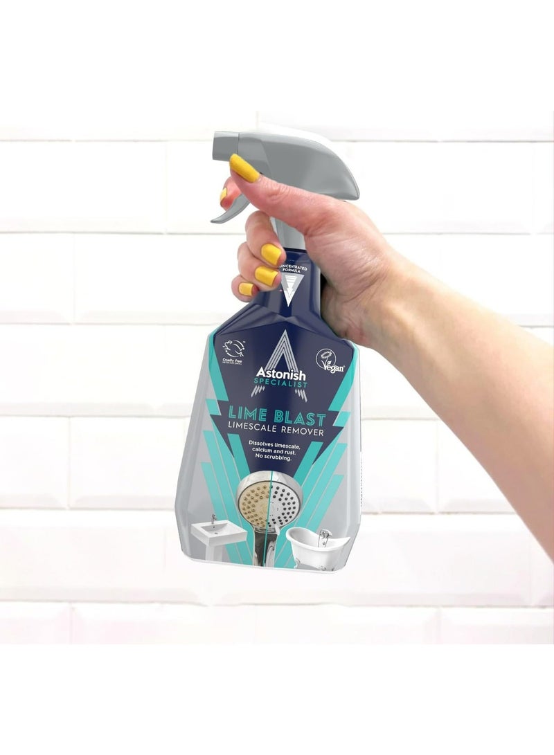 Astonish Lime Blast Ultimate Limescale Remover - No Scrubbing - Removes Limescale, Calcium & Rust - 750ml - Image 3